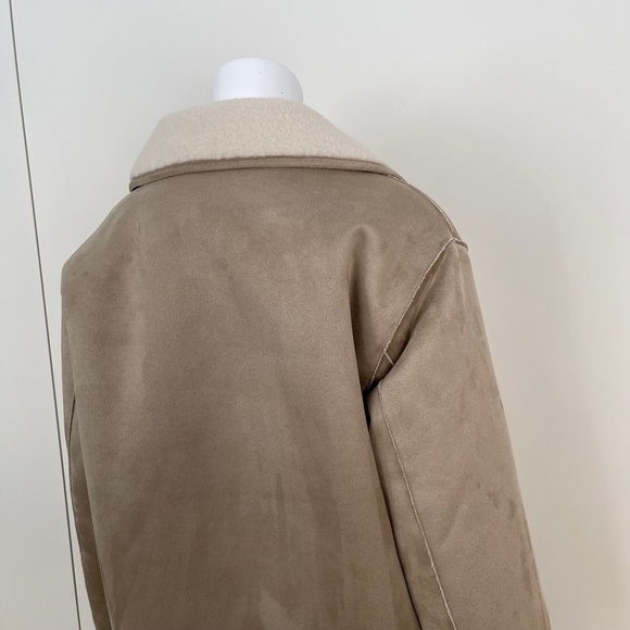 MANGO Oversized Double-face Coat in Stone - Picture 7 of 10